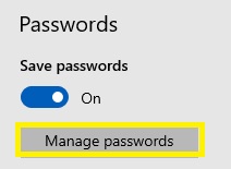 gestire le password