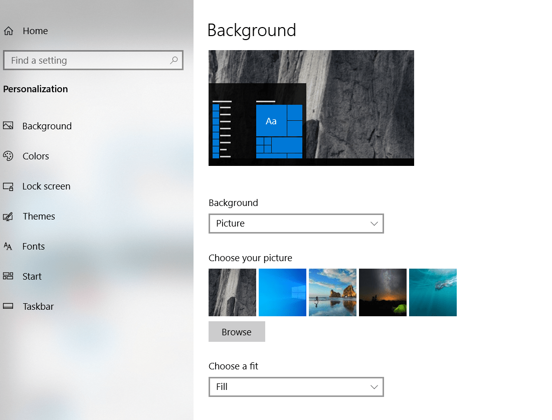 Come personalizzare il desktop di Windows 10