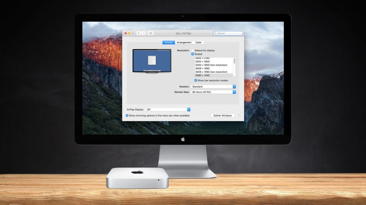 Mac OSXで外部ディスプレイのカスタム解像度を設定する方法
