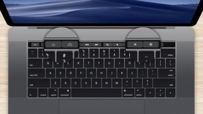 luminosità della barra tattile del macbook