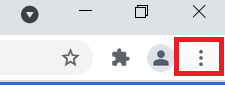 Icona del menu Chrome