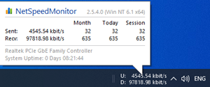 monitor kecepatan net