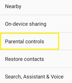 родителски контрол