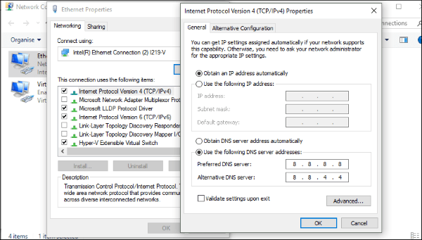 Cara memperbaiki ralat ERR_NETWORK_CHANGED pada Windows-3
