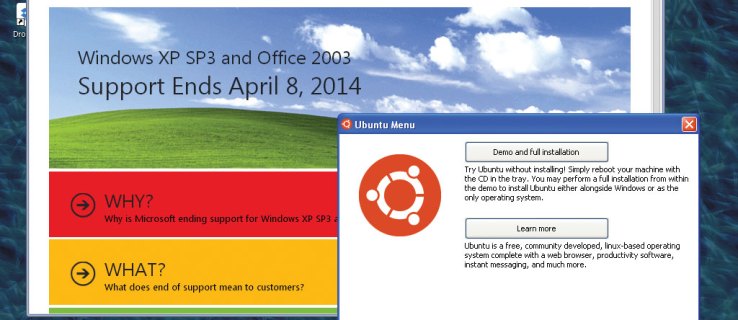 Cara menaik taraf dari Windows XP ke Ubuntu: cara termurah untuk menaik taraf dari XP