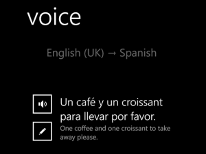 Riconoscimento vocale di Bing Translator