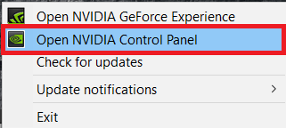 Panel Kawalan NVidia