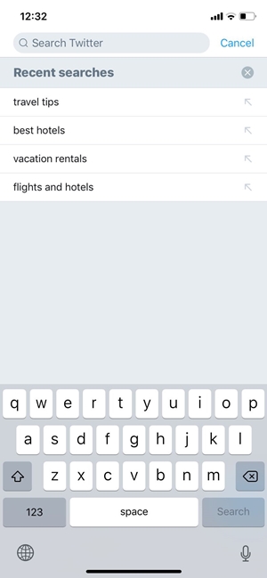 Twitter Cara Menghapuskan Searchesr yang Disimpan